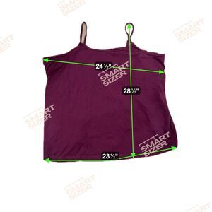 Roaman’s Purple  Cami Tank Top Shirt Blouse Built in Bra Women's Plus Size 4-XL